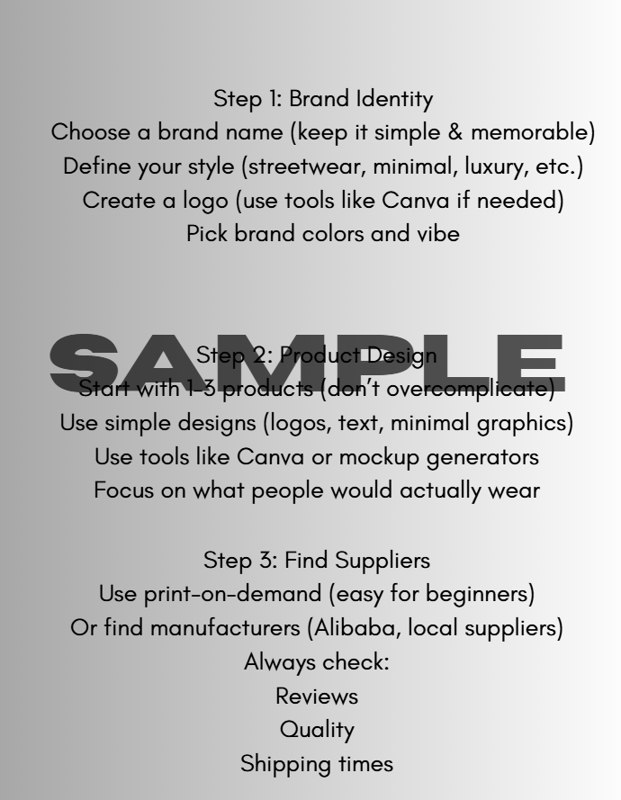 Clothing Brand Blueprint