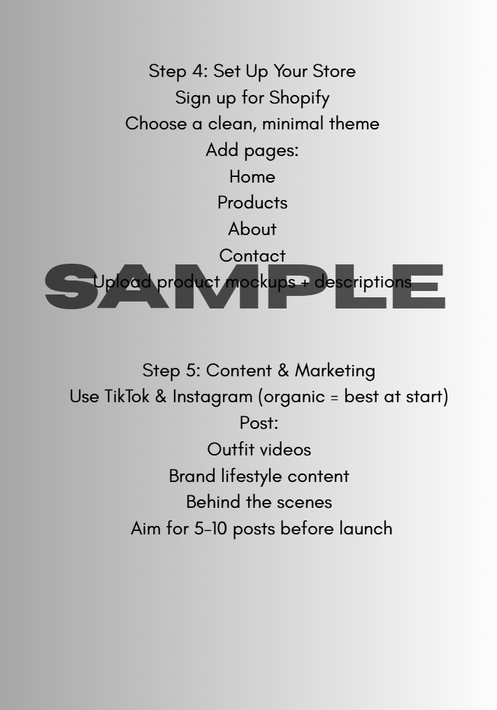 Clothing Brand Blueprint