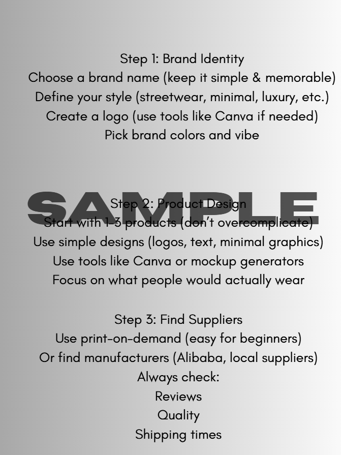 Clothing Brand Blueprint