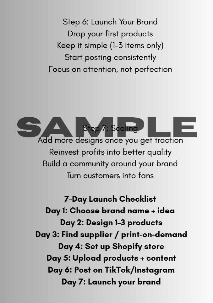 Clothing Brand Blueprint