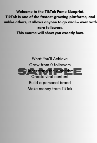 tiktok famous blueprint